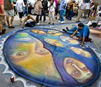 Armando Renteria Chalk Festival Pasadena California